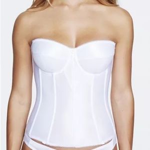 Bridal satin corset